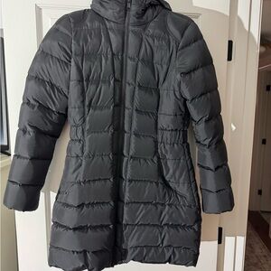 The North Face black puffer jacket